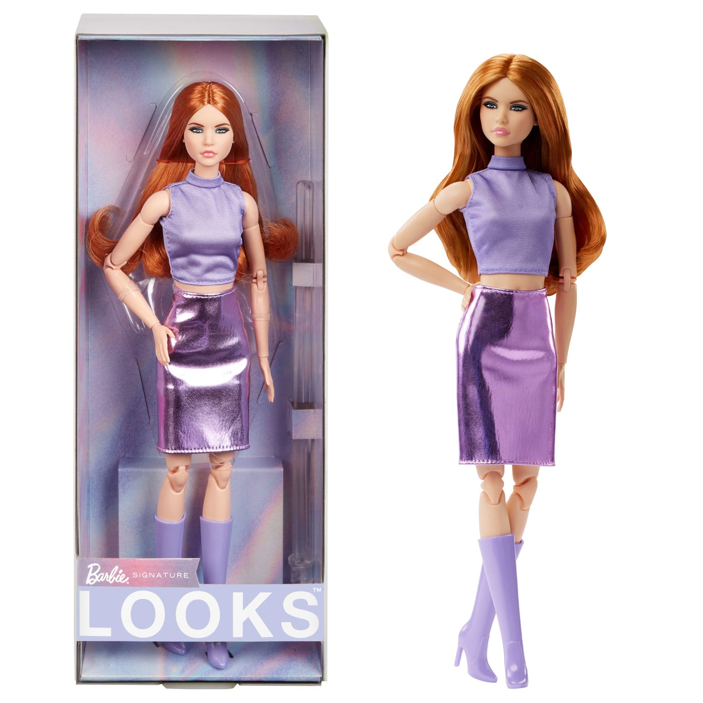 Barbie-Barbie Looks N20-Poupée Avec Cheveux Roux et Tenue An2000