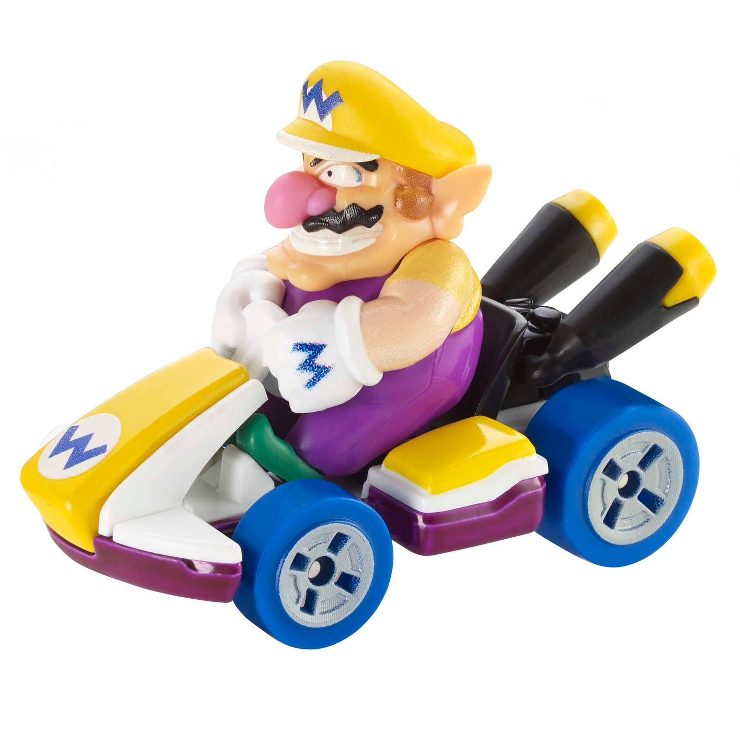Hot Wheels Mario Kart Veículo de Brinquedo Kart Padrão Wario
