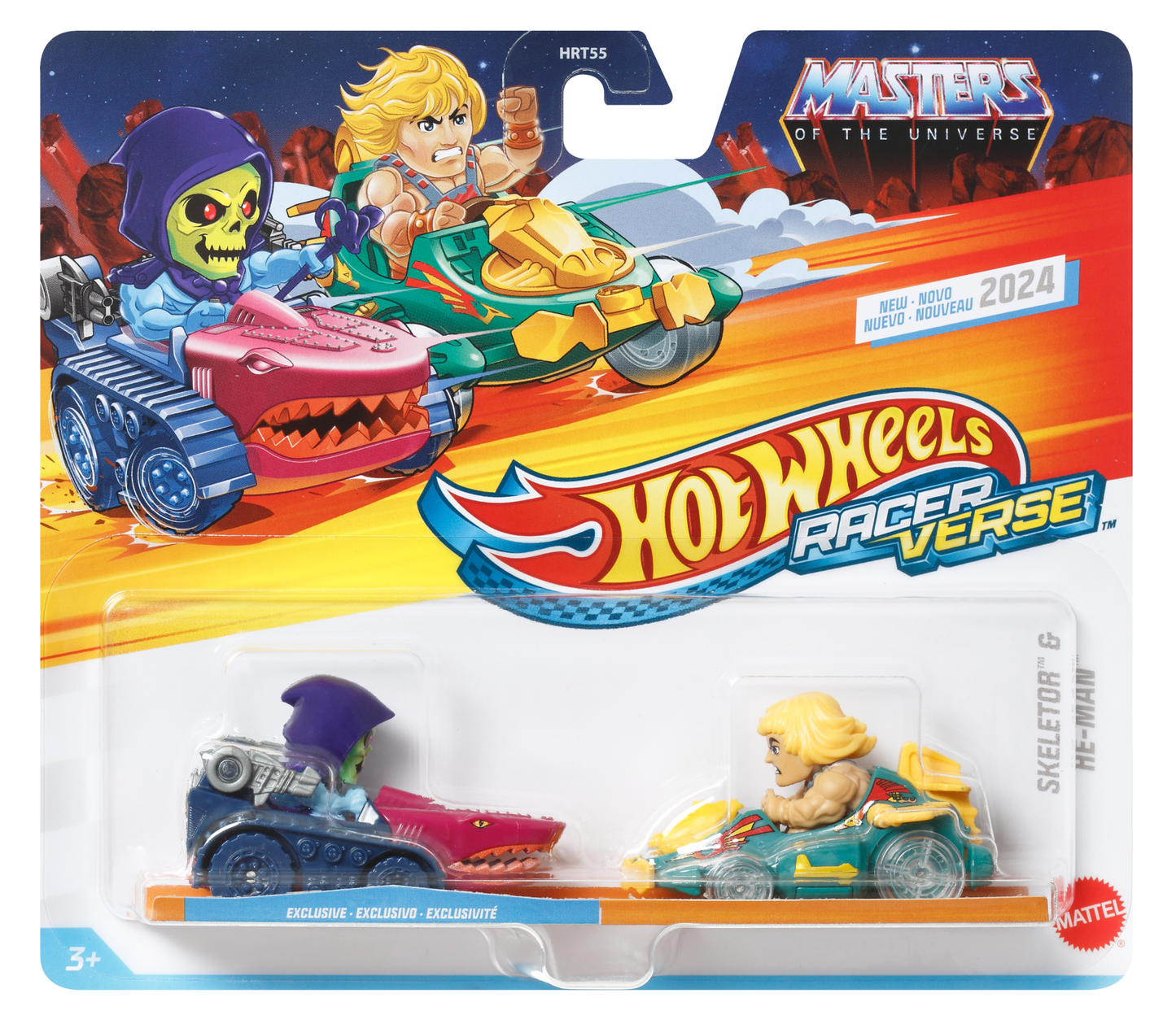 Hot Wheels RacerVerse Vehículo de Juguete He-Man y Skeletor