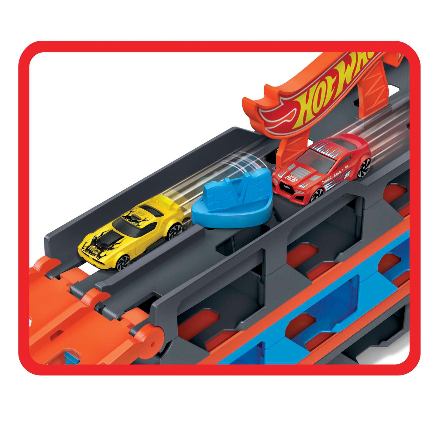 Hot Wheels City Pista de Brinquedo Reboque de Pista de Corridas