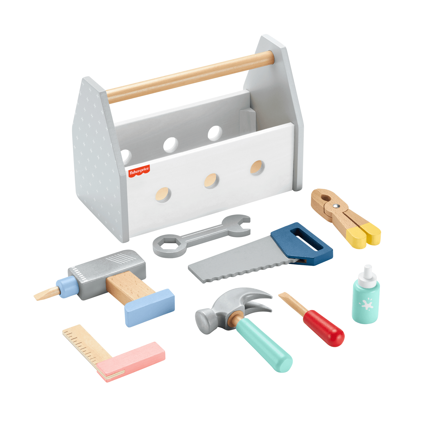 Fisher-Price Juguete para Bebés Kit de Herramientas de Madera