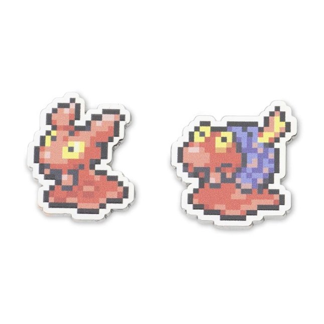 Slugma & Magcargo Pokémon Pixel Pins (2-Pack)