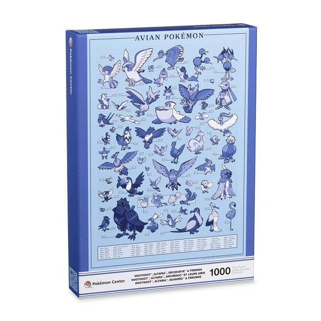 Pokémon Researcher: Avian Pokémon Puzzle (1,000 Pieces)