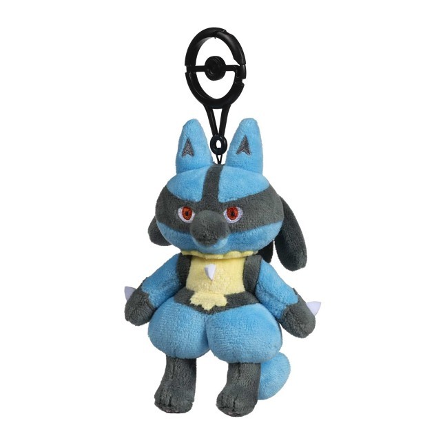 Lucario Practice Makes Perfect Posable Plush Key Chain