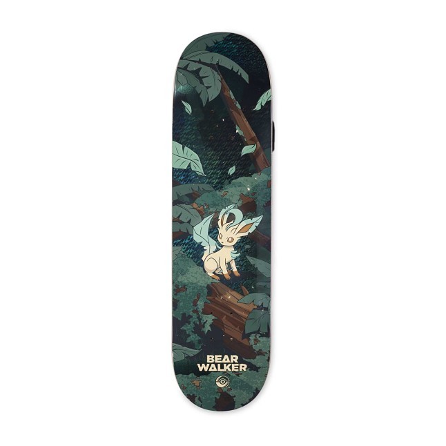 Pokémon Center × Bear Walker: Leafeon Skateboard Deck